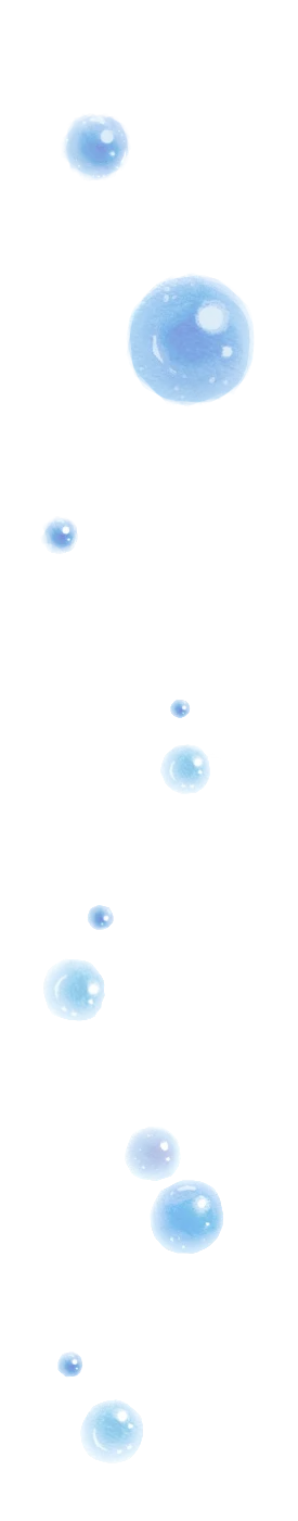 右の水滴